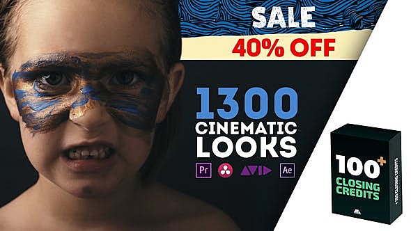 1300种LUTS时尚黑白小清新鲜艳复古-视频调色预设(包括PR预设)Cinematic Looks Color Presets Pack