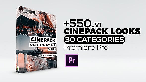 550种高质量电影胶片婚礼音乐纪录片LUTs调色预设+Premiere预设