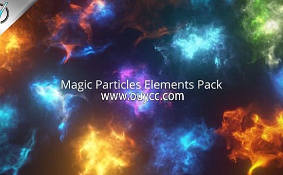 13个奇异魔法彩色烟雾粒子素材 Magic Particles Elements Pack