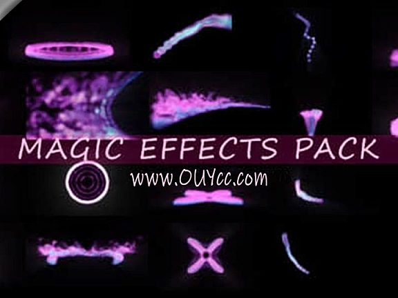 20个魔法粒子能量烟雾特效动画包 Magic Effects Pack