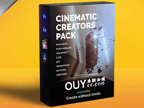 胶片颗粒VHS视频、音效、LUTS工具包 Artlist – Cinematic Creator Pack 2020
