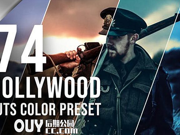 74个好莱坞电影级LUTS调色预设 Hollywood LUT Color Grading Pack