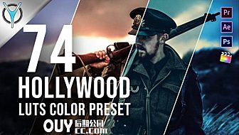 74个好莱坞电影级LUTS调色预设 Hollywood LUT Color Grading Pack