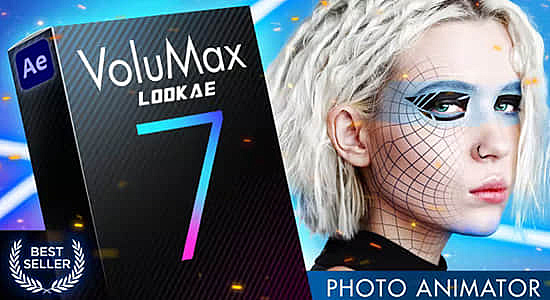 图片转3D空间视频动画AE模板 VoluMax V7 – 3D Photo Animator