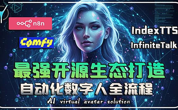 【n8n智能数字人构建全流程-1】自由操控你的ComfyUI功能全面解禁、文件调度深入理解，批量剪辑成为可能！