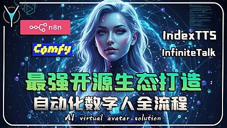 【n8n智能数字人构建全流程-1】自由操控你的ComfyUI功能全面解禁、文件调度深入理解，批量剪辑成为可能！