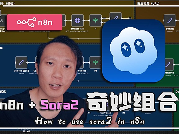 Sora2+n8n-低成本创业方案，想怎么玩就怎么玩！？