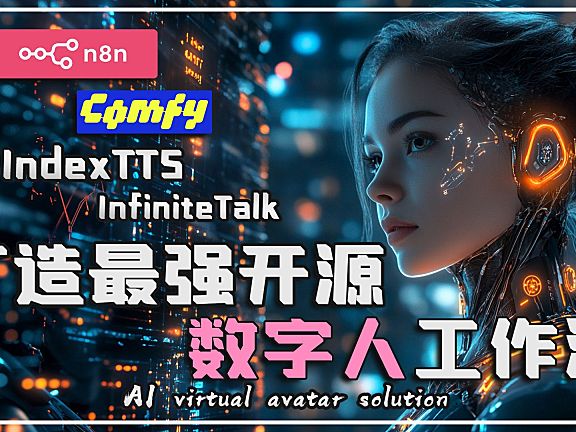 【n8n智能数字人构建全流程-3】n8n自动化comfyUI视频生成，视频无损无限长度生成！